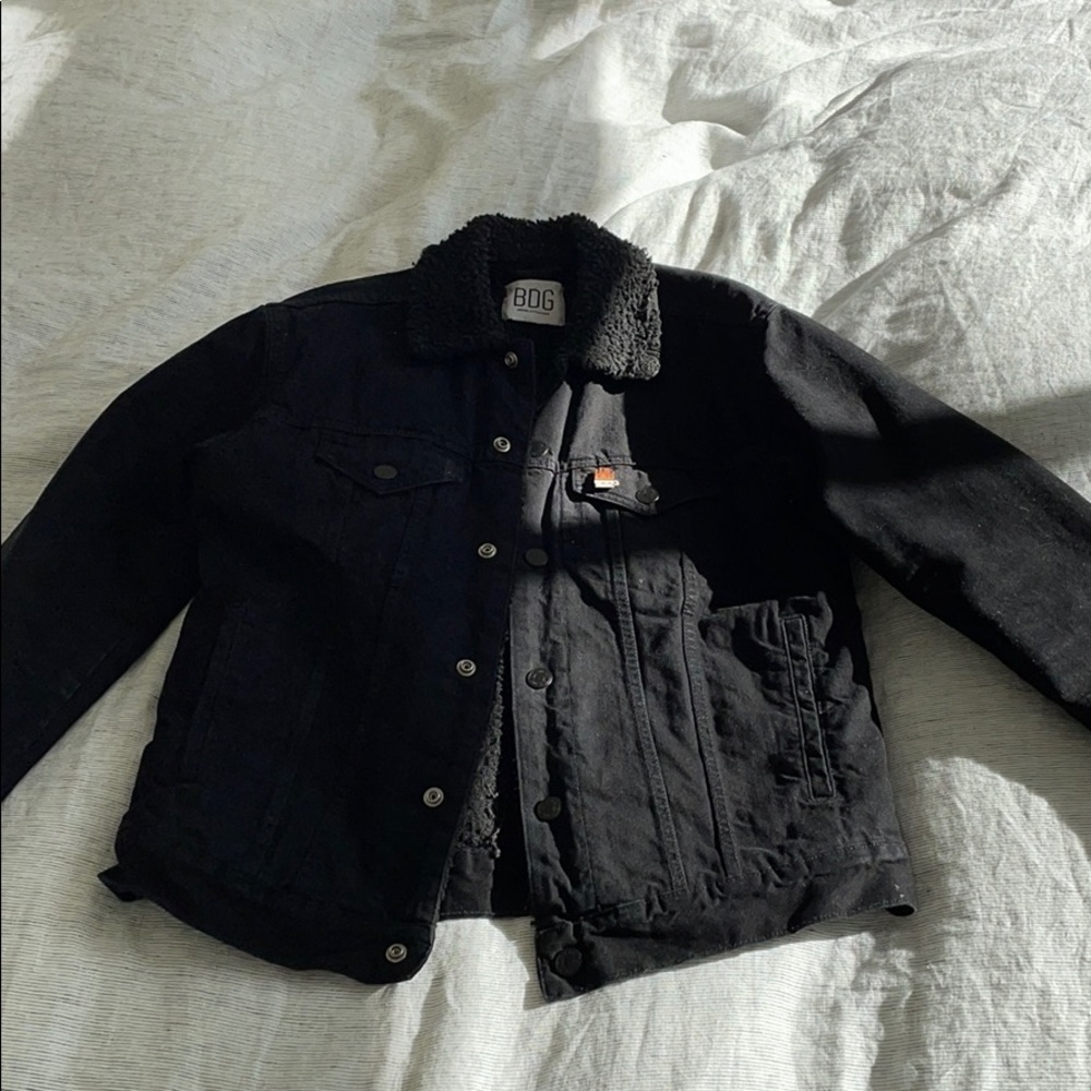 BDG Urban Outfitters XS Mens Black Denim Jacket